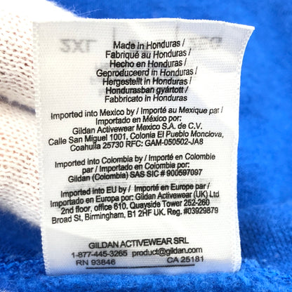 【現状渡し品】【メンズ】 GILDAN ギルダン "BREATHE AIR" SWEAT SHIRT スウェットシャツ トレーナー 長袖 トップス 146-260808-hn-08-fur サイズ：2XL カラー：ブルー 万代Net店