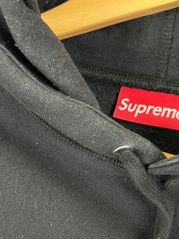 【中古品】【メンズ】 Supreme シュプリーム HEARTS ARC HOODED SWEATSHIRT フーデッド スウェットシャツ 142-250604-ks-01-min サイズ：L カラー：ブラック 万代Net店