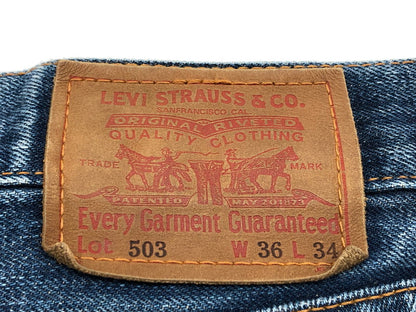 【中古品】【メンズ】 LEVI'S リーバイス DENIM PANTS 503-03 刻印J09 デニムパンツ ボトムス 158-260523-sa-02-fur サイズ：36×34 カラー：インディゴ 万代Net店