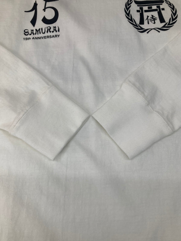 【中古美品】【メンズ】 SAMURAI JEANS サムライジーンズ 15TH ANNIVERSARY LONG SLEEVE T-SHIRT SCLT13-102 15周年記念 長袖Tシャツ トップス 145-260826-YS-02-hon サイズ：L カラー：ホワイト 万代Net店