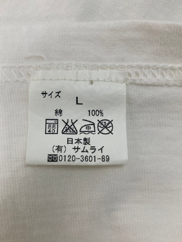 【中古美品】【メンズ】 SAMURAI JEANS サムライジーンズ 15TH ANNIVERSARY LONG SLEEVE T-SHIRT SCLT13-102 15周年記念 長袖Tシャツ トップス 145-260826-YS-02-hon サイズ：L カラー：ホワイト 万代Net店