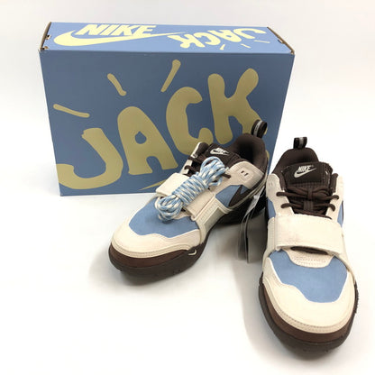 【現状渡し品】【メンズ】 NIKE ナイキ × TRAVIS SCOTT トラヴィススコット ZOOM FIELD JAXX HQ3072-400 ズーム フィールド ジャックス スニーカー シューズ 靴 160-250917-hn-03-fur サイズ：27.0cm US 9 カラー：ペールブルー/アイボリー/ブラウン系 万代Net店