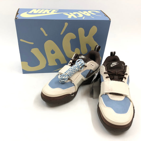 【現状渡し品】【メンズ】 NIKE ナイキ × TRAVIS SCOTT トラヴィススコット ZOOM FIELD JAXX HQ3072-400 ズーム フィールド ジャックス スニーカー シューズ 靴 160-250917-hn-03-fur サイズ：27.0cm US 9 カラー：ペールブルー/アイボリー/ブラウン系 万代Net店
