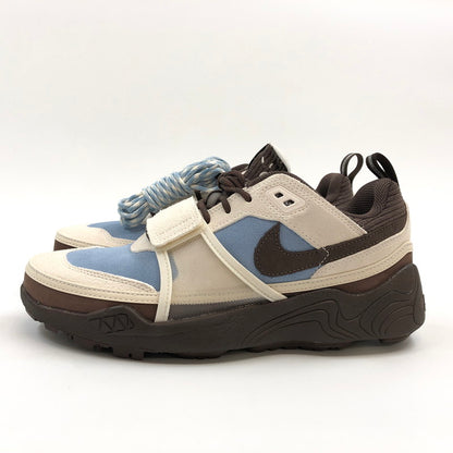 【現状渡し品】【メンズ】 NIKE ナイキ × TRAVIS SCOTT トラヴィススコット ZOOM FIELD JAXX HQ3072-400 ズーム フィールド ジャックス スニーカー シューズ 靴 160-250917-hn-03-fur サイズ：27.0cm US 9 カラー：ペールブルー/アイボリー/ブラウン系 万代Net店