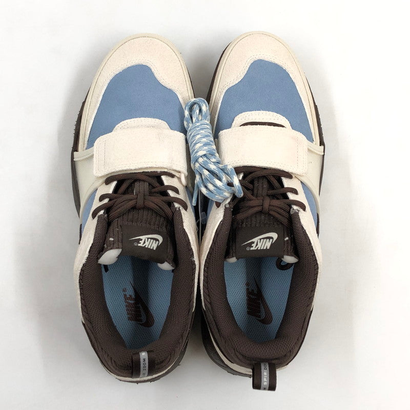 【現状渡し品】【メンズ】 NIKE ナイキ × TRAVIS SCOTT トラヴィススコット ZOOM FIELD JAXX HQ3072-400 ズーム フィールド ジャックス スニーカー シューズ 靴 160-250917-hn-03-fur サイズ：27.0cm US 9 カラー：ペールブルー/アイボリー/ブラウン系 万代Net店