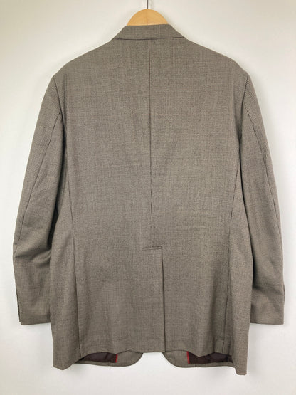 【中古品】【メンズ】 J.PRESS ジェイプレス AUTHENTIC MODEL HOUNDSTOOTH WOOLSUITJACKET YA-0304 オーセンティックモデルハウンドトゥースウールスーツジャケット アウター 145-260826-YS-03-hon サイズ：C96-W82-T180 カラー：ブラウン 万代Net店