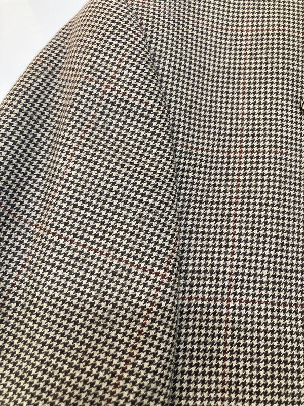 【中古品】【メンズ】 J.PRESS ジェイプレス AUTHENTIC MODEL HOUNDSTOOTH WOOLSUITJACKET YA-0304 オーセンティックモデルハウンドトゥースウールスーツジャケット アウター 145-260826-YS-03-hon サイズ：C96-W82-T180 カラー：ブラウン 万代Net店