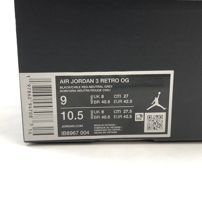 【中古品】【メンズ】 NIKE ナイキ AIR JORDAN 3 RETRO "RARE AIR" IB8967-004 エアジョーダン3 レトロ レア エア スニーカー シューズ 靴 160-260809-hn-03-fur サイズ：27.0cm US9 カラー：マルチカラー 万代Net店