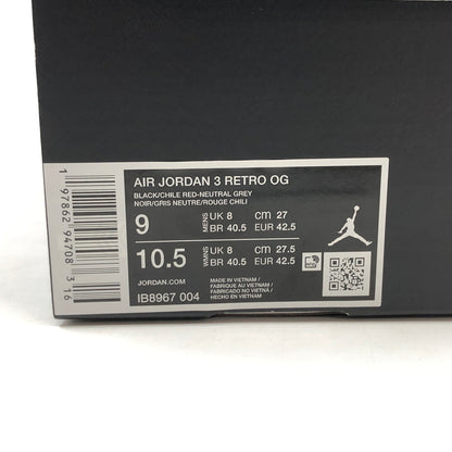【中古品】【メンズ】 NIKE ナイキ AIR JORDAN 3 RETRO "RARE AIR" IB8967-004 エアジョーダン3 レトロ レア エア スニーカー シューズ 靴 160-260809-hn-03-fur サイズ：27.0cm US9 カラー：マルチカラー 万代Net店