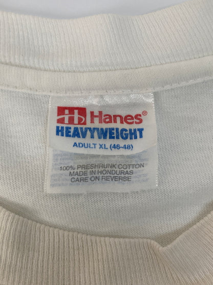 【現状渡し品】【メンズ】 HANES ヘインズ INKS LAKE PRINT T SHIRT インクスレイクプリントTシャツ 半袖トップス 145-260826-YS-04-hon サイズ：XL カラー：ホワイト 万代Net店