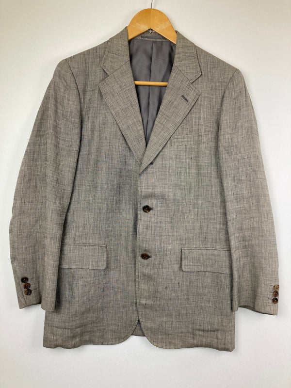 【中古品】【メンズ】 J.PRESS ジェイプレス PRESSTIGE LINEN TAILORED JACKET PMJ-BROV-YM-3-0068 プレステージリネンテーラードジャケット アウター 145-260826-YS-05-hon サイズ：C94-W82-T175 カラー：グレー 万代Net店