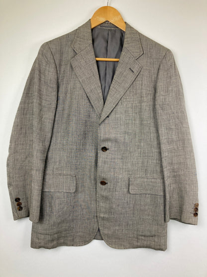 【中古品】【メンズ】 J.PRESS ジェイプレス PRESSTIGE LINEN TAILORED JACKET PMJ-BROV-YM-3-0068 プレステージリネンテーラードジャケット アウター 145-260826-YS-05-hon サイズ：C94-W82-T175 カラー：グレー 万代Net店