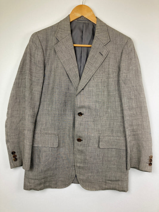 【中古品】【メンズ】 J.PRESS ジェイプレス PRESSTIGE LINEN TAILORED JACKET PMJ-BROV-YM-3-0068 プレステージリネンテーラードジャケット アウター 145-260826-YS-05-hon サイズ：C94-W82-T175 カラー：グレー 万代Net店