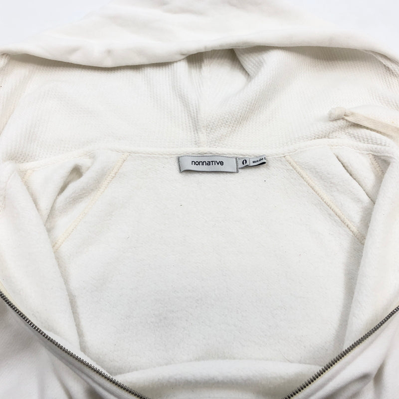 【中古品】【メンズ】 NONNATIVE ノンネイティブ DWELLER HOODED FULL ZIP COTTON SWEAT NN-C2601 ドウェラー フーデッド フルジップ コットン スウェット パーカー トップス 140-260809-hn-04-fur カラー：ホワイト 万代Net店