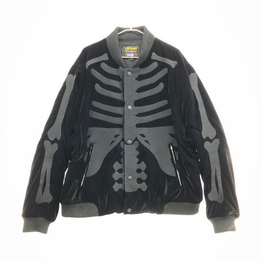 【中古品】【メンズ】 VANSON バンソン BOMBER JACKET BLACK 147-250923-SY-04-iwa サイズ：L カラー：BLACK 万代Net店