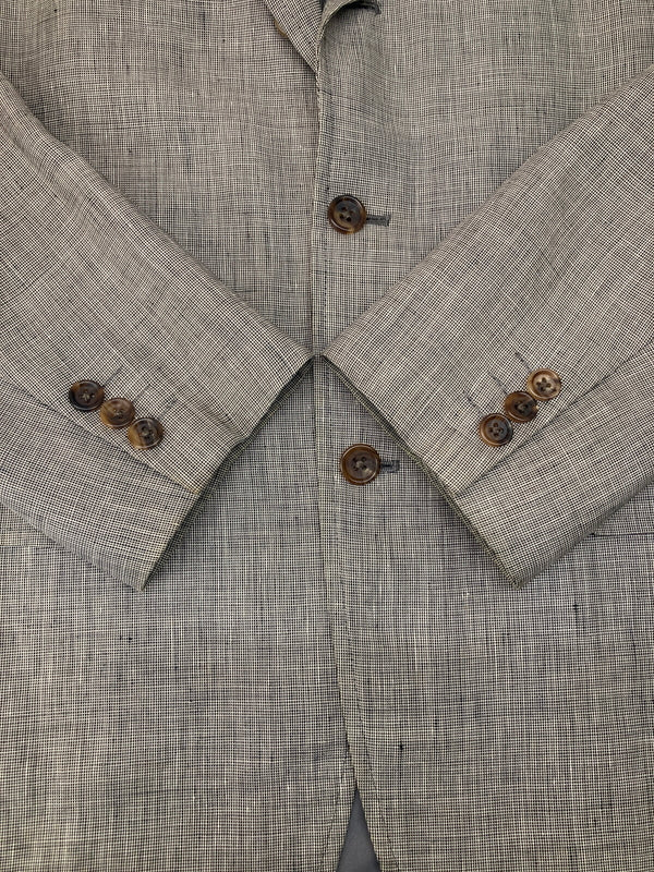 【中古品】【メンズ】 J.PRESS ジェイプレス PRESSTIGE LINEN TAILORED JACKET PMJ-BROV-YM-3-0068 プレステージリネンテーラードジャケット アウター 145-260826-YS-05-hon サイズ：C94-W82-T175 カラー：グレー 万代Net店