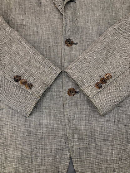 【中古品】【メンズ】 J.PRESS ジェイプレス PRESSTIGE LINEN TAILORED JACKET PMJ-BROV-YM-3-0068 プレステージリネンテーラードジャケット アウター 145-260826-YS-05-hon サイズ：C94-W82-T175 カラー：グレー 万代Net店