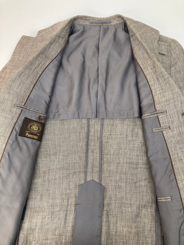 【中古品】【メンズ】 J.PRESS ジェイプレス PRESSTIGE LINEN TAILORED JACKET PMJ-BROV-YM-3-0068 プレステージリネンテーラードジャケット アウター 145-260826-YS-05-hon サイズ：C94-W82-T175 カラー：グレー 万代Net店