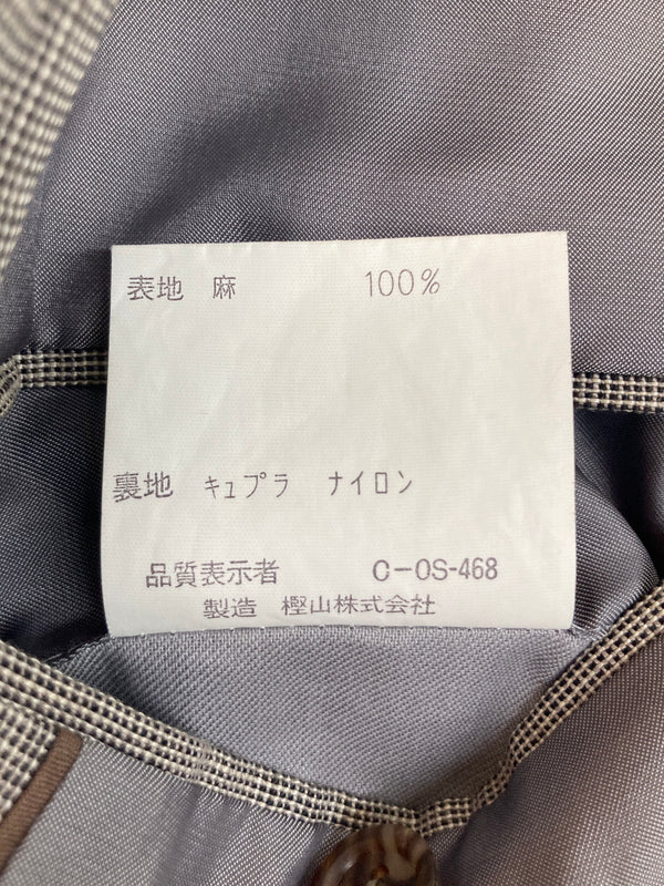 【中古品】【メンズ】 J.PRESS ジェイプレス PRESSTIGE LINEN TAILORED JACKET PMJ-BROV-YM-3-0068 プレステージリネンテーラードジャケット アウター 145-260826-YS-05-hon サイズ：C94-W82-T175 カラー：グレー 万代Net店