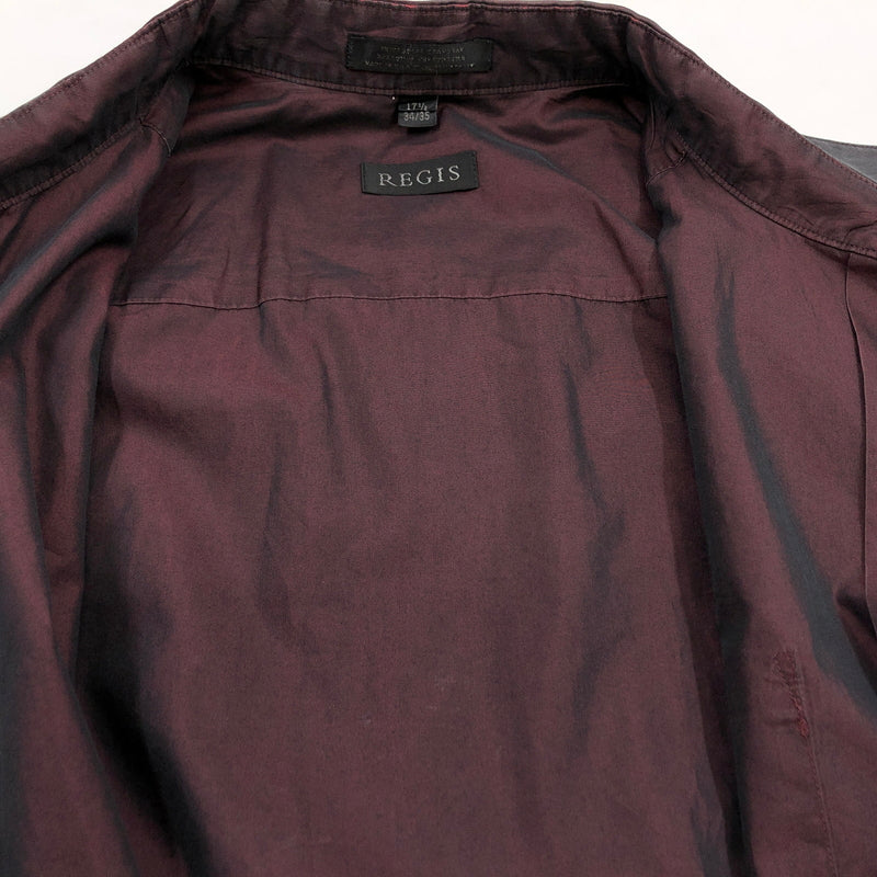 【現状渡し品】【メンズ】 REGIS レジス L/S SHIRT USA製 長袖シャツ カジュアルシャツ トップス 146-260809-hn-05-fur サイズ：17 1/2 カラー：ワインレッド 万代Net店