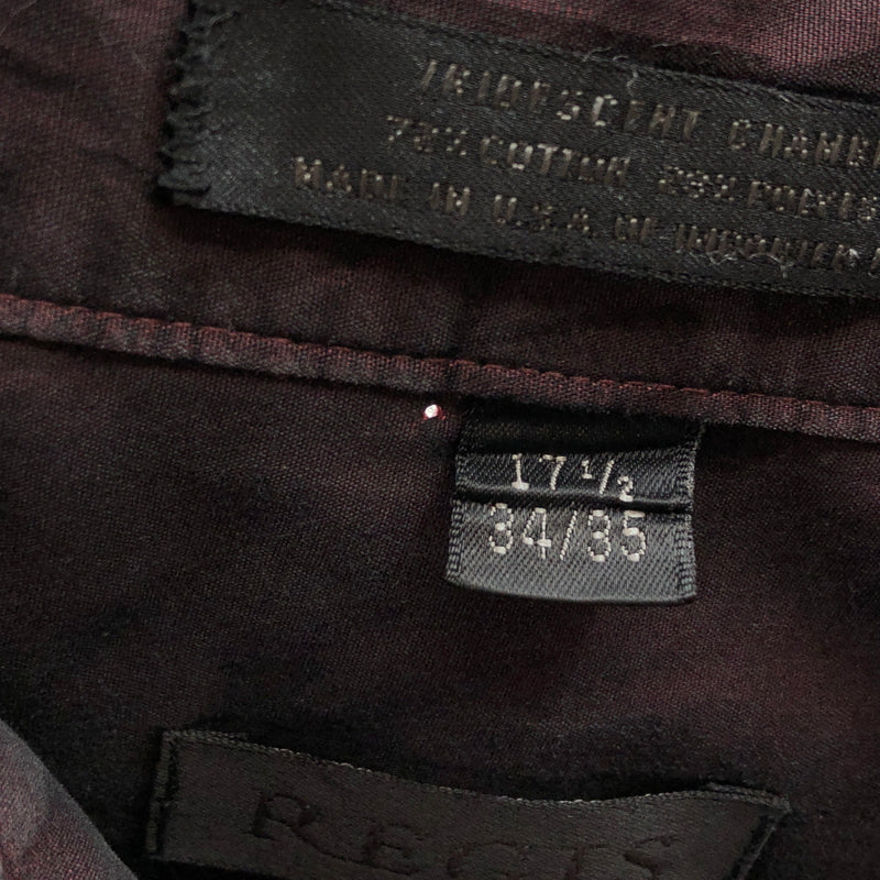 【現状渡し品】【メンズ】 REGIS レジス L/S SHIRT USA製 長袖シャツ カジュアルシャツ トップス 146-260809-hn-05-fur サイズ：17 1/2 カラー：ワインレッド 万代Net店