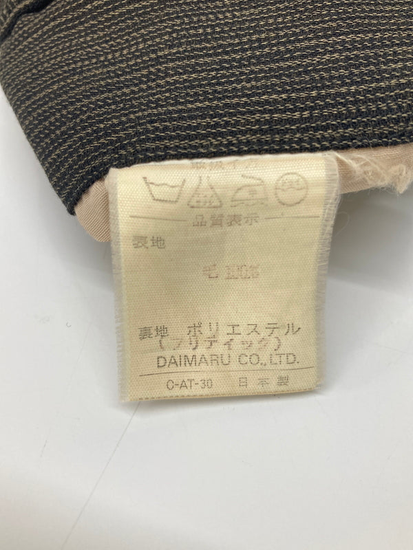【中古品】【メンズ】 BASIC UOMO COLLECTION ベーシック ウオモ コレクション STRIPE WOOL SETUP SUIT 163-1021-55 ストライプウールセットアップスーツ アウター 147-260826-YS-06-hon サイズ：(90-76-170) パンツ(YA5) カラー：ダークブラウン 万代Net店