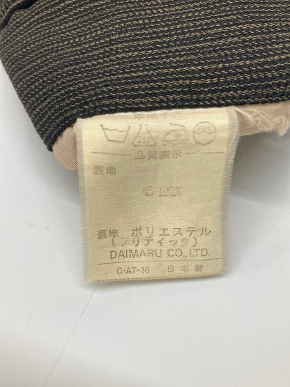 【中古品】【メンズ】 BASIC UOMO COLLECTION ベーシック ウオモ コレクション STRIPE WOOL SETUP SUIT 163-1021-55 ストライプウールセットアップスーツ アウター 147-260826-YS-06-hon サイズ：(90-76-170) パンツ(YA5) カラー：ダークブラウン 万代Net店