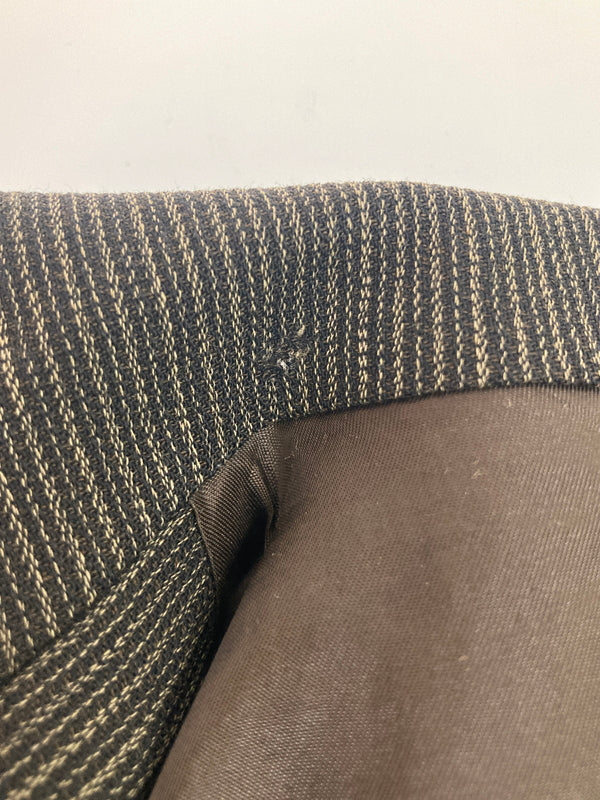 【中古品】【メンズ】 BASIC UOMO COLLECTION ベーシック ウオモ コレクション STRIPE WOOL SETUP SUIT 163-1021-55 ストライプウールセットアップスーツ アウター 147-260826-YS-06-hon サイズ：(90-76-170) パンツ(YA5) カラー：ダークブラウン 万代Net店