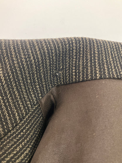 【中古品】【メンズ】 BASIC UOMO COLLECTION ベーシック ウオモ コレクション STRIPE WOOL SETUP SUIT 163-1021-55 ストライプウールセットアップスーツ アウター 147-260826-YS-06-hon サイズ：(90-76-170) パンツ(YA5) カラー：ダークブラウン 万代Net店