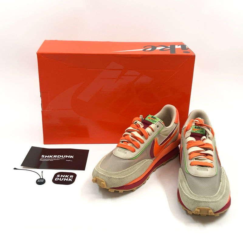 【中古品】【メンズ】 NIKE ナイキ × CLOT クロット × SACAI サカイ LD WAFFLE "ORANGE BLAZE" DH1347-100 LDワッフル オレンジ ブレイズ スニーカー シューズ 靴 160-260809-hn-07-fur サイズ：28.5cm US10.5 カラー：ベージュ/オレンジ/レッド 万代Net店