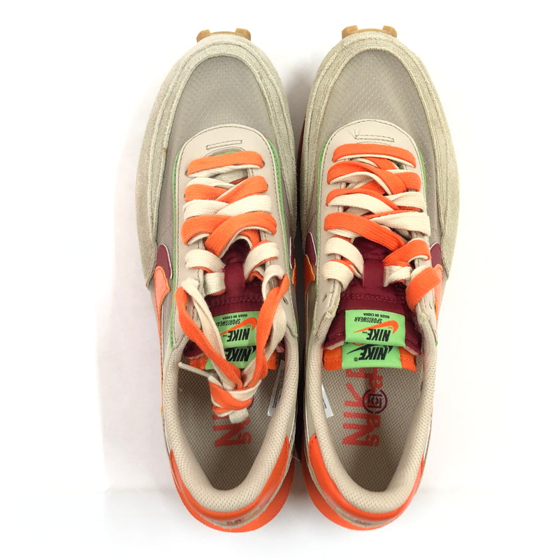 【中古品】【メンズ】 NIKE ナイキ × CLOT クロット × SACAI サカイ LD WAFFLE "ORANGE BLAZE" DH1347-100 LDワッフル オレンジ ブレイズ スニーカー シューズ 靴 160-260809-hn-07-fur サイズ：28.5cm US10.5 カラー：ベージュ/オレンジ/レッド 万代Net店