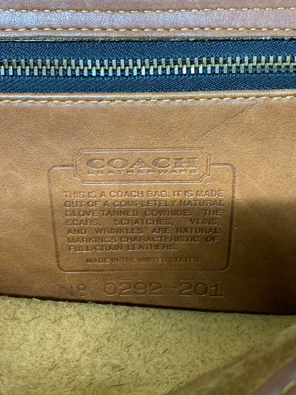【現状渡し品】【メンズ】 OLD COACH オールド コーチ ショルダーバッグ ビジネスバッグ カバン レザー 180-261004-hu-21-min カラー：キャメル系 万代Net店