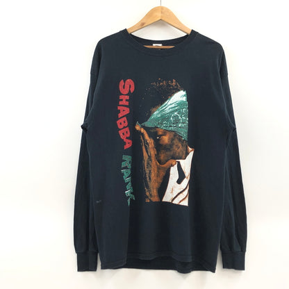 【現状渡し品】【メンズ】 GILDAN ギルダン SHABBA RANKS L/S TEE シャバ・ランクス 長袖Tシャツ トップス 146-260809-hn-09-fur サイズ：L カラー：ブラック 万代Net店