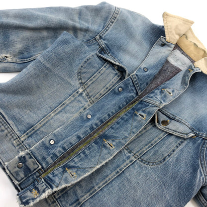 【ジャンク品】【メンズ】 Lee リー STORM RIDER ストームライダー USA製 80s ヴィンテージ デニムジャケット アウター 146-251213-hn-02-fur サイズ：不明 カラー：ブルー系 万代Net店