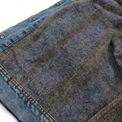 【ジャンク品】【メンズ】 Lee リー STORM RIDER ストームライダー USA製 80s ヴィンテージ デニムジャケット アウター 146-251213-hn-02-fur サイズ：不明 カラー：ブルー系 万代Net店