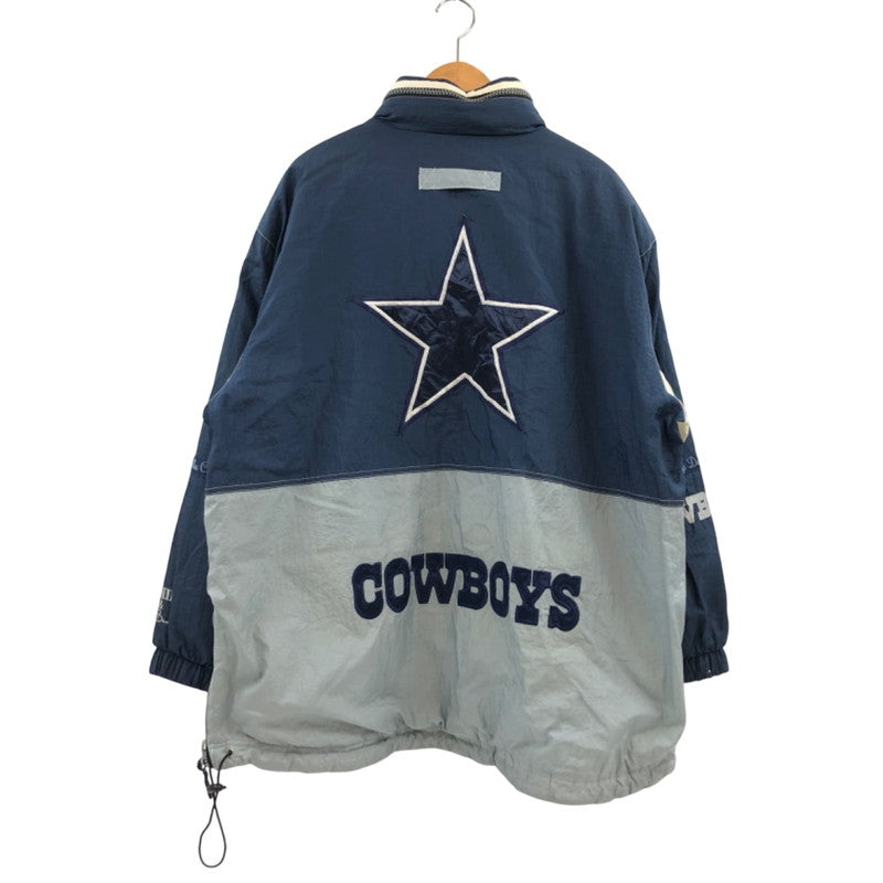 【ジャンク品】【メンズ】 NFL ナショナル・フットボール・リーグ DALLAS COWBOYS ダラス カウボーイズ ナイロンジャケット アウター 146-251213-hn-03-fur サイズ：L/G カラー：ネイビー/グレー系 万代Net店