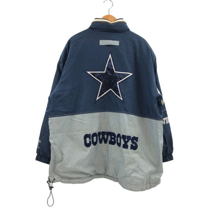 【ジャンク品】【メンズ】 NFL ナショナル・フットボール・リーグ DALLAS COWBOYS ダラス カウボーイズ ナイロンジャケット アウター 146-251213-hn-03-fur サイズ：L/G カラー：ネイビー/グレー系 万代Net店