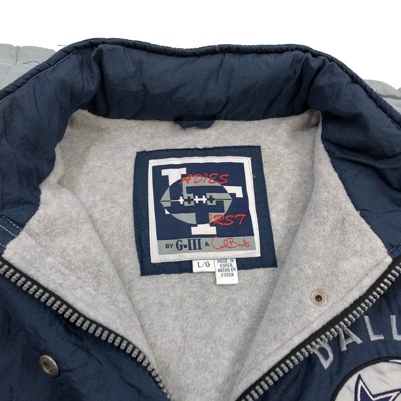 【ジャンク品】【メンズ】 NFL ナショナル・フットボール・リーグ DALLAS COWBOYS ダラス カウボーイズ ナイロンジャケット アウター 146-251213-hn-03-fur サイズ：L/G カラー：ネイビー/グレー系 万代Net店