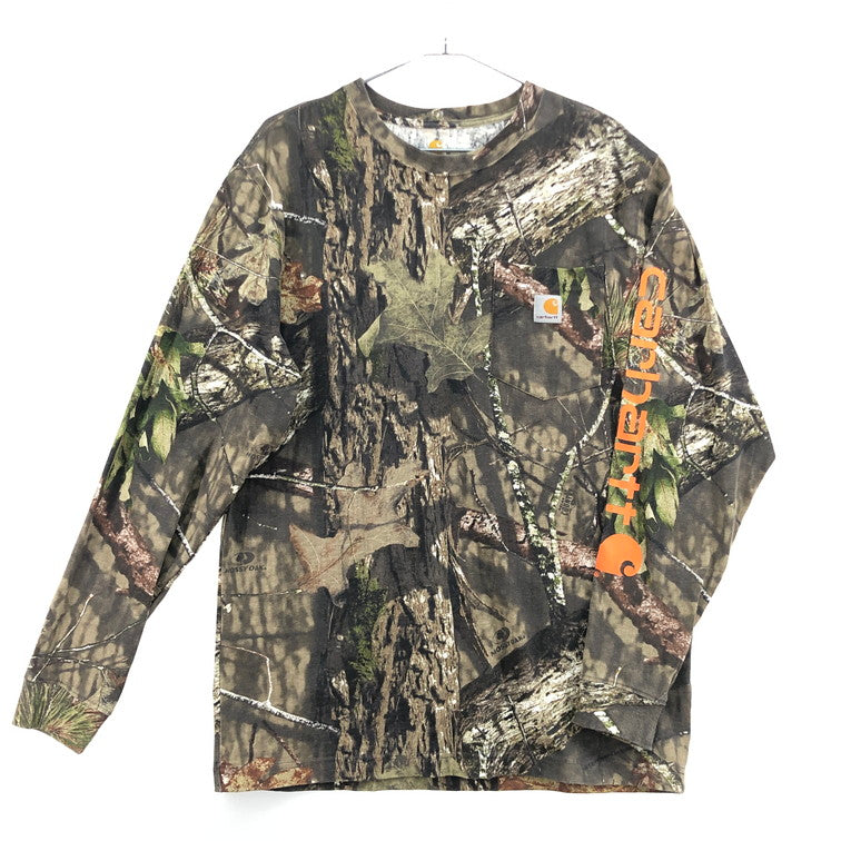 【中古品】【メンズ】 Carhartt カーハート CAMO SLEEVE LOGO L/S TEE カーハート Tシャツ 147-251002-SY-01-iwa サイズ：M 万代Net店