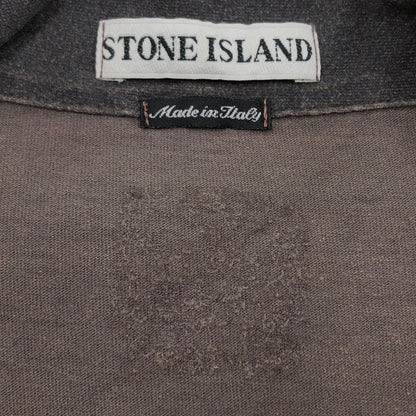 【現状渡し品】【メンズ】 STONE ISLAND ストーンアイランド 00S S/S SHIRT 半袖シャツ カジュアルシャツ トップス 141-260809-hn-10-fur サイズ：L カラー：チャコール系 万代Net店