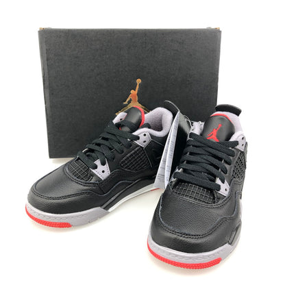 【中古美品】【キッズ】 NIKE ナイキ BQ7669-006/PS AIR JORDAN 4 RETRO BRED REIMAGINED ナイキ キッズ　スニーカー 160-251002-SY-03-iwa サイズ：17CM カラー：BLACK系 万代Net店
