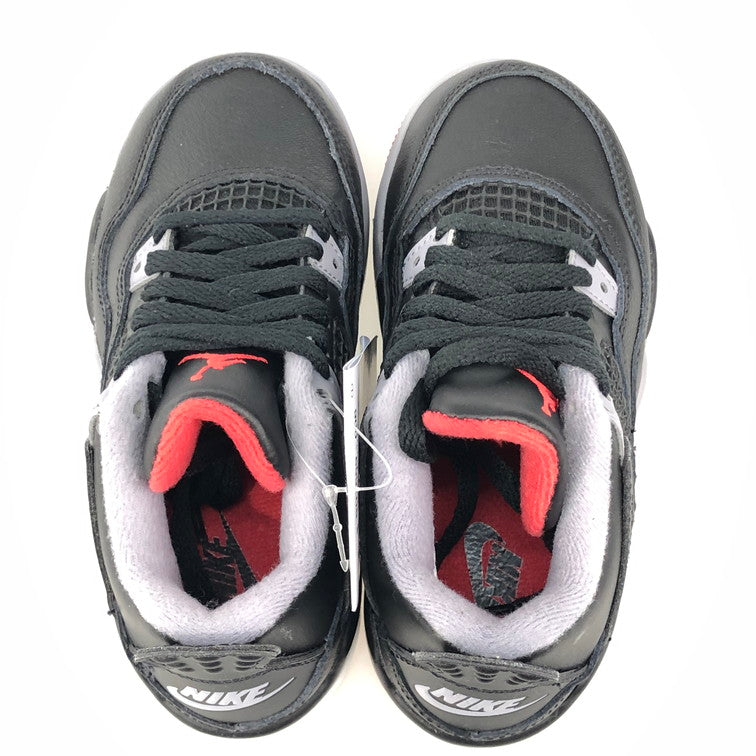 【中古美品】【キッズ】 NIKE ナイキ BQ7669-006/PS AIR JORDAN 4 RETRO BRED REIMAGINED ナイキ キッズ　スニーカー 160-251002-SY-03-iwa サイズ：17CM カラー：BLACK系 万代Net店