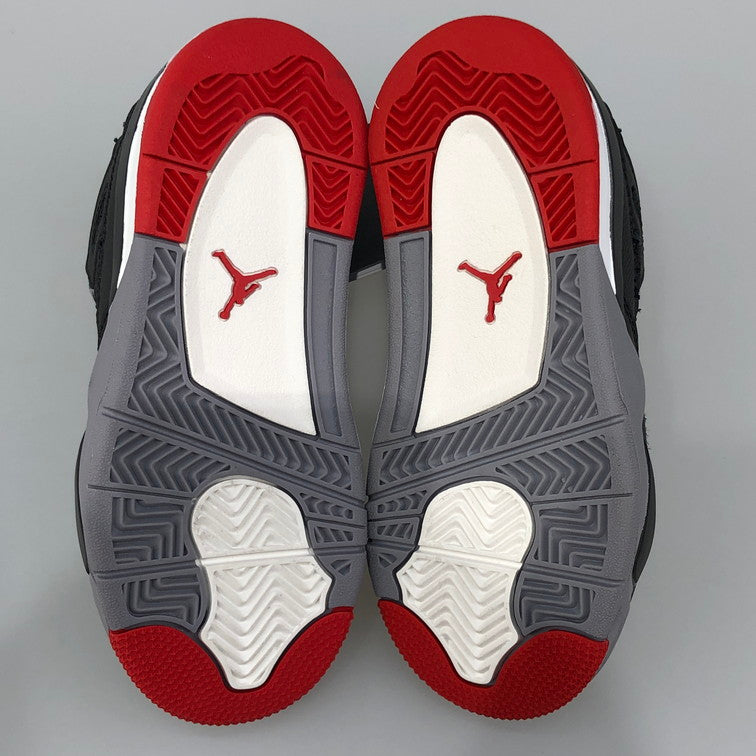 【中古美品】【キッズ】 NIKE ナイキ BQ7669-006/PS AIR JORDAN 4 RETRO BRED REIMAGINED ナイキ キッズ　スニーカー 160-251002-SY-03-iwa サイズ：17CM カラー：BLACK系 万代Net店