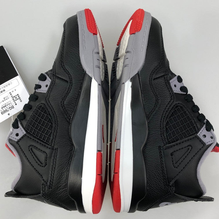 【中古美品】【キッズ】 NIKE ナイキ BQ7669-006/PS AIR JORDAN 4 RETRO BRED REIMAGINED ナイキ キッズ　スニーカー 160-251002-SY-03-iwa サイズ：17CM カラー：BLACK系 万代Net店
