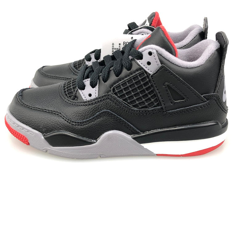 【中古美品】【キッズ】 NIKE ナイキ BQ7669-006/PS AIR JORDAN 4 RETRO BRED REIMAGINED ナイキ キッズ　スニーカー 160-251002-SY-03-iwa サイズ：17CM カラー：BLACK系 万代Net店