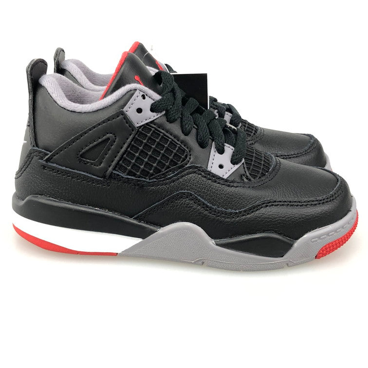 【中古美品】【キッズ】 NIKE ナイキ BQ7669-006/PS AIR JORDAN 4 RETRO BRED REIMAGINED ナイキ キッズ　スニーカー 160-251002-SY-03-iwa サイズ：17CM カラー：BLACK系 万代Net店