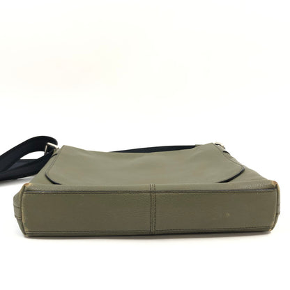 【現状渡し品】【メンズ】 COACH コーチ F71721 レザーショルダーバッグ カバン 180-251213-hn-05-fur カラー：グリーン系 万代Net店