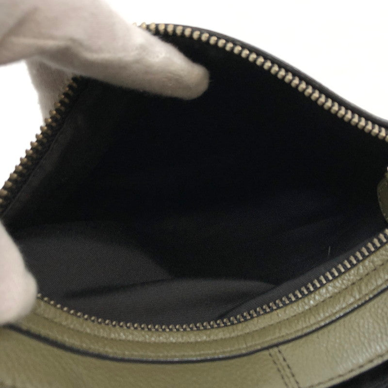 【現状渡し品】【メンズ】 COACH コーチ F71721 レザーショルダーバッグ カバン 180-251213-hn-05-fur カラー：グリーン系 万代Net店