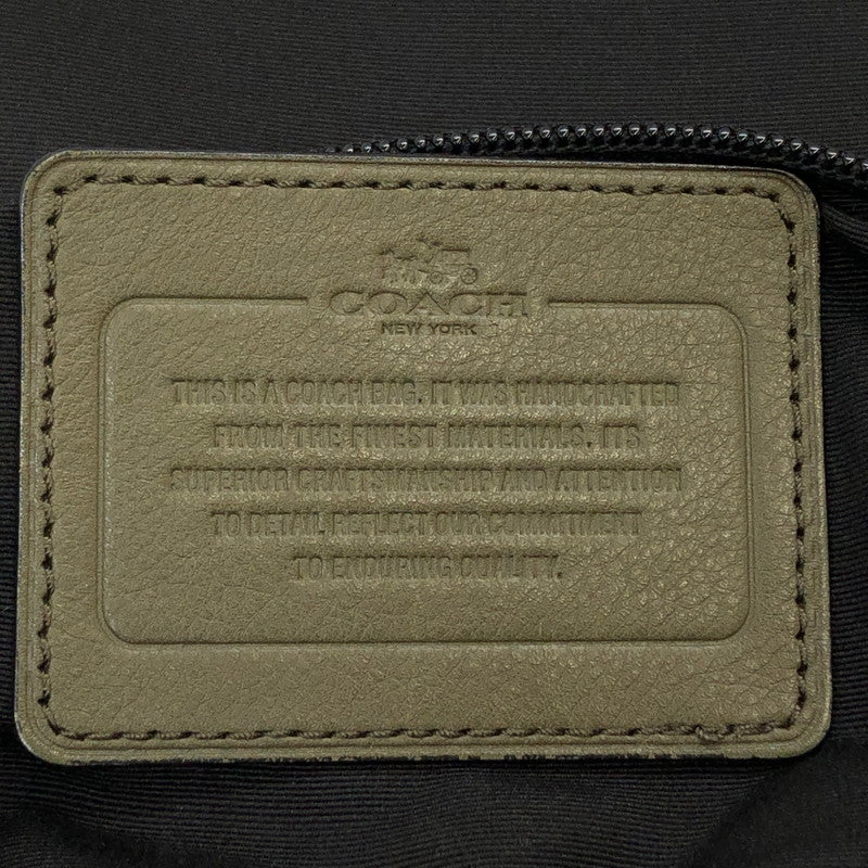 【現状渡し品】【メンズ】 COACH コーチ F71721 レザーショルダーバッグ カバン 180-251213-hn-05-fur カラー：グリーン系 万代Net店