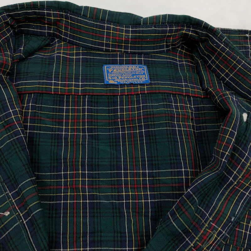 【ジャンク品】【メンズ】 PENDLETON ペンドルトン 70S CHECK SHIRT 70年代 チェックシャツ カジュアルシャツ トップス 146-251213-hn-07-fur サイズ：XL カラー：マルチカラー 万代Net店